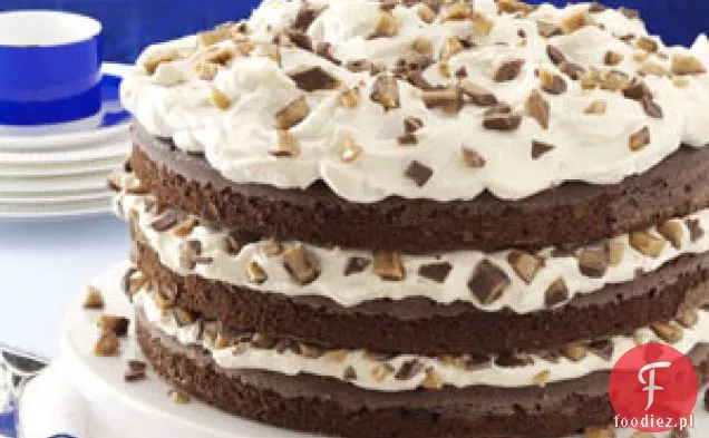 Tort z kremem toffi i mokką