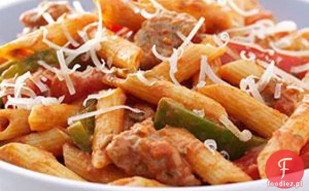 Pikantne Penne, Kiełbasa i Papryka