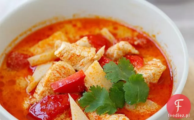 Tajskie Curry Z Kurczaka Z Pędami Bambusa