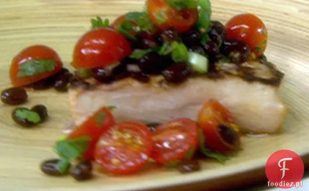 Grillowane Mahi-Mahi z salsą z czarnej fasoli