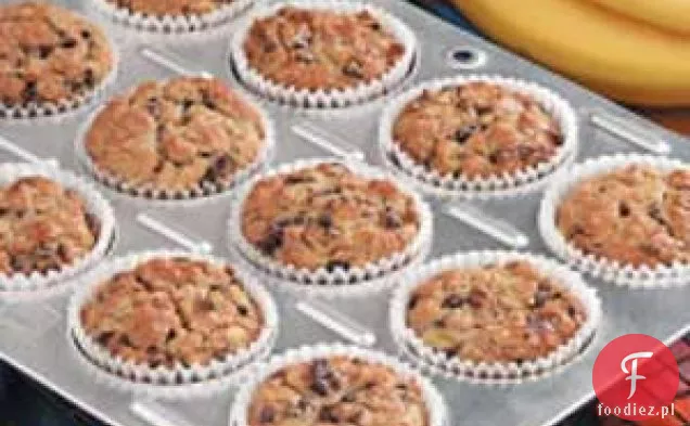 Muffinki z otrębami i bananem
