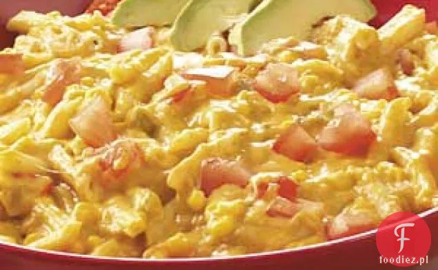 Penne z chili i cheddarem