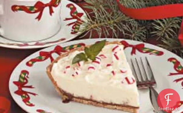 Białe ciasto czekoladowo-miętowe