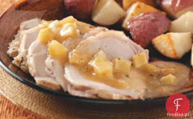 Pieczona wieprzowina z jabłkami