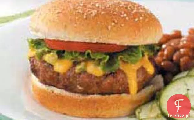 Burgery z indyka z sosem serowym jalapeno