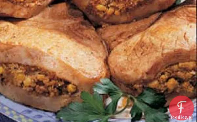 Kotlety motylkowe faszerowane kukurydzą