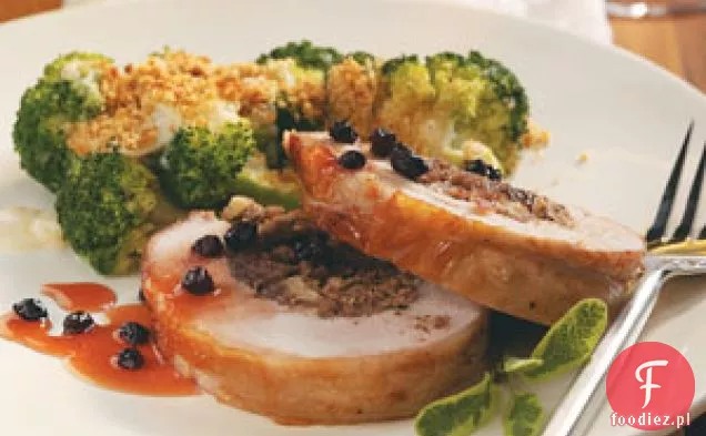 Polędwiczka wieprzowa faszerowana sosem porzeczkowym