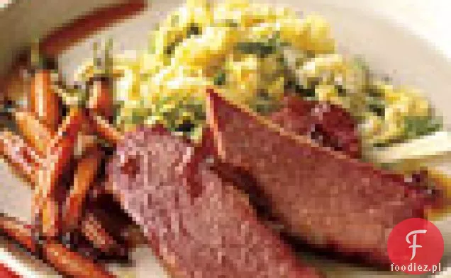 Peklowana wołowina i marchewka z marmoladą-glazura Whiskey