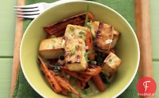 Sojowe tofu i marchew