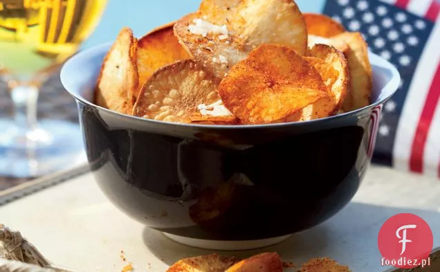 Chile-Cheese Yucca Chips
