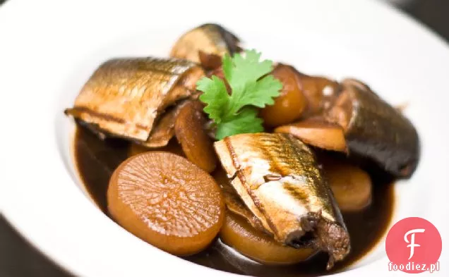 Simmered Saury And Daikon (sanma No Nitsuke)