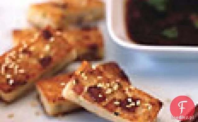 Golden Crisp daikon ciasto z pikantnym ziołowym sosem sojowym