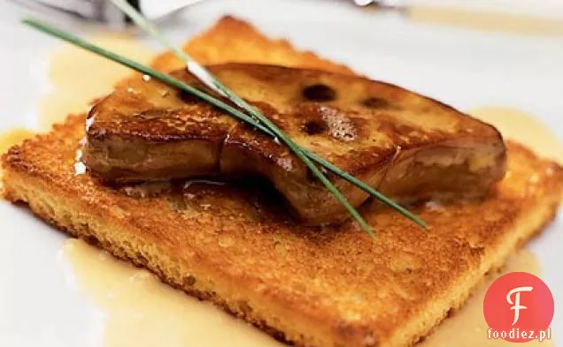 Pieczone Foie Gras z kremem imbirowym