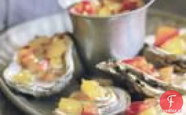 Grillowane ostrygi z salsą imbirowo-chili