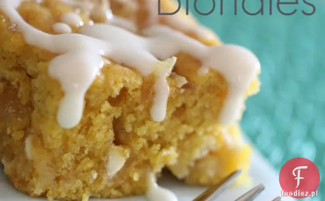 Pumpkin White Chocolate Chunk And Candidated Ginger Blondies