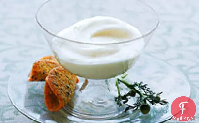 Mus cytrynowo-imbirowy i pistacjowy tuiles