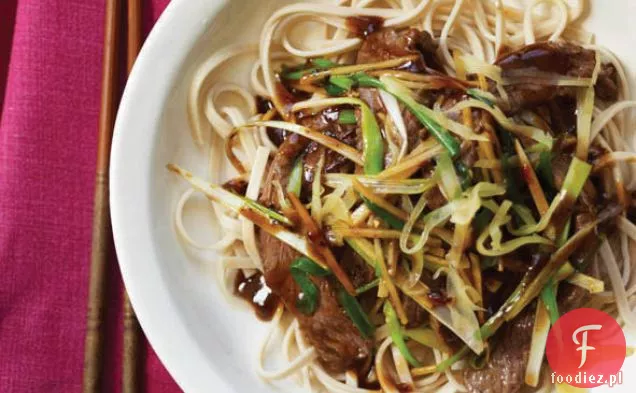 Stir-Fry wołowe ze świeżym i marynowanym imbirem
