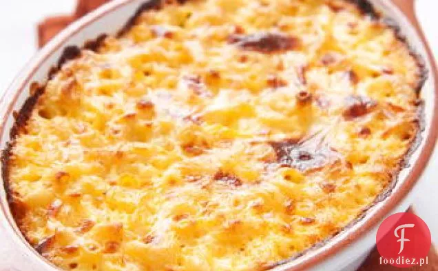 Pieczony makaron Chrzanowo-Cheddarowy z serem