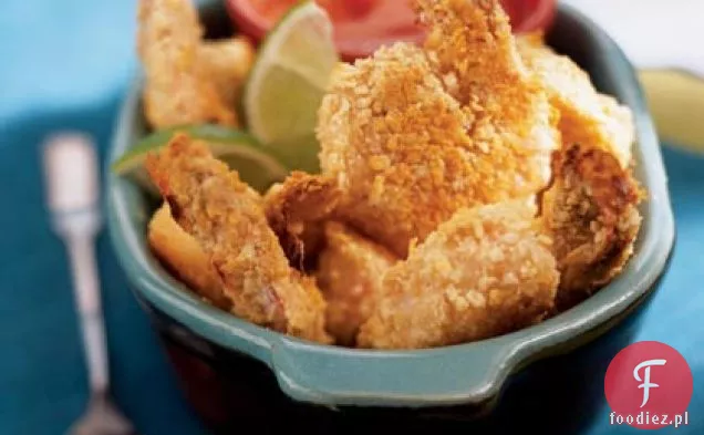 Fritoes Camarones z meksykańskim sosem koktajlowym