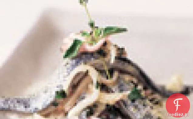 Całe sardynki ze świeżymi ziołami i Crème Fraîche