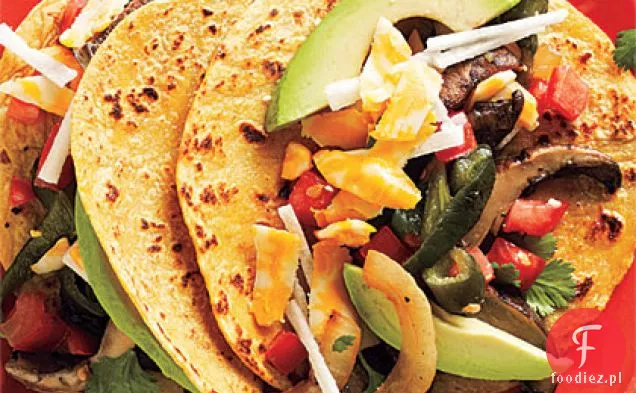 Grillowane Portobello i Poblano Tacos z Pico de Gallo