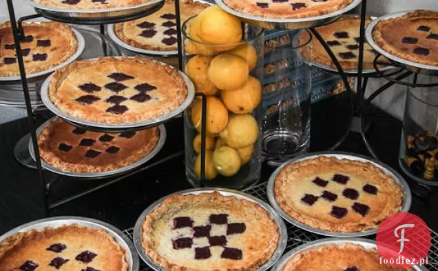 Blackberry Lemon Chess Pie z miodowym sosem Jumbleberry. Jak wygrałem Konkurs SF Food Wars-Pie or Die
