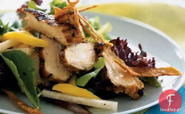 Grillowany kurczak, Mango i sałatka Jicama z tequilą-limonkowym winegretem