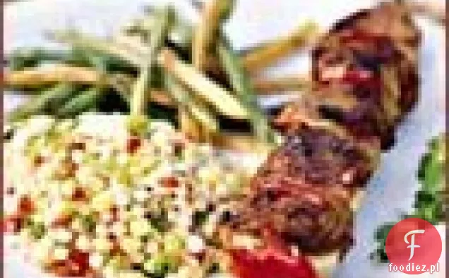 Noga jagnięcych kebabów z granatem glazury