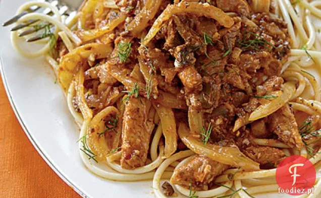 Spaghetti Z Koprem Włoskim I Sardynką
