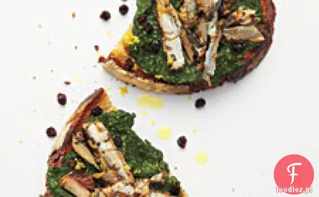 Pesto Szpinakowe Na Sardynce Crostini