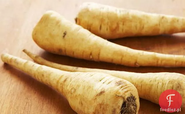 Miodowo-imbirowe placki marchewkowe i Pasternakowe z Creme Fraiche