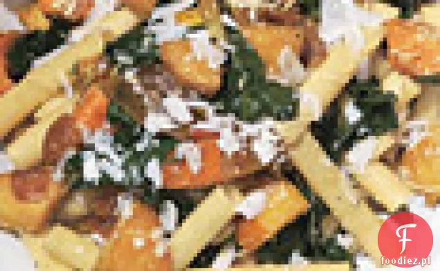 Ziti z patelnią-pieczone warzywa korzeniowe