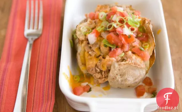 Dwukrotnie upieczony ziemniak Tex-mex
