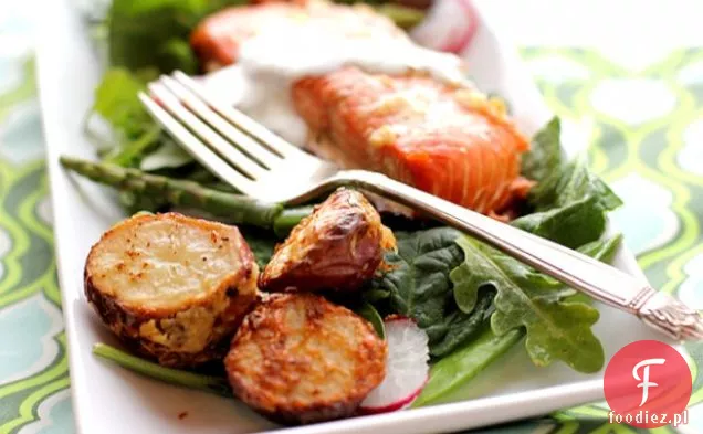 Cytrynowa Szalotka Pieczony Łosoś