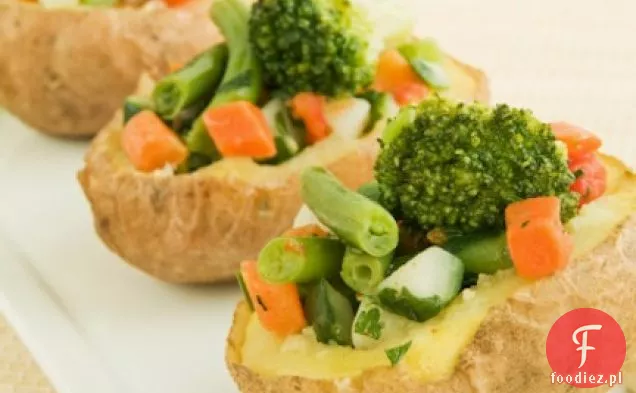 Veggie Faszerowane Pieczone Ziemniaki