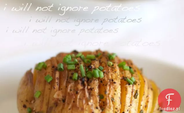 Parmezan Hasselback Pieczone Ziemniaki