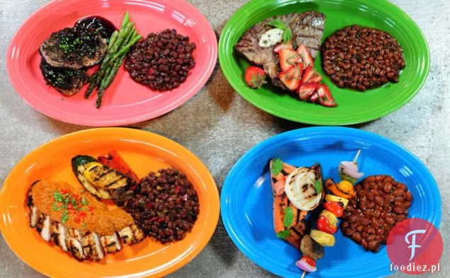 Łosoś pomarańczowy-chipotle z grillowaną cebulą i kolendrą