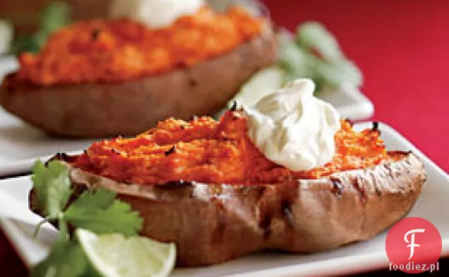 Dwa razy pieczone słodkie ziemniaki z Chipotle Chile