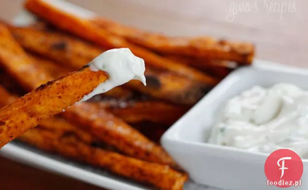 Pieczone Chipotle Frytki Ze Słodkich Ziemniaków