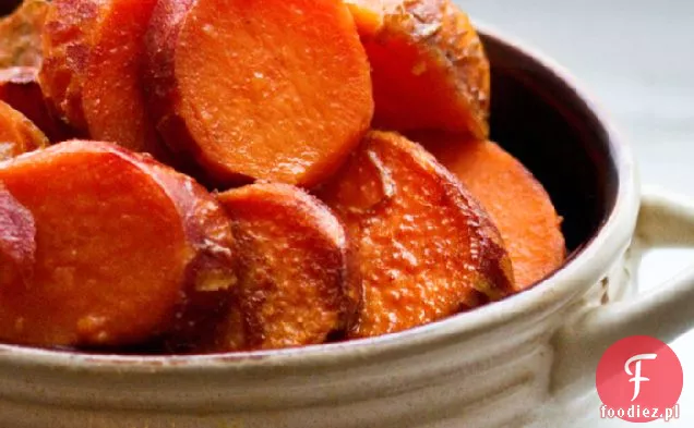 Citrus Klon-przyprawione pieczone wakacje słodkie ziemniaki