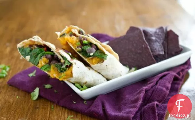 Burrito Ze Słodkich Ziemniaków I Szpinaku
