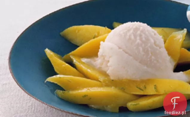 Sorbet kokosowy z liczi z Mango i limonką