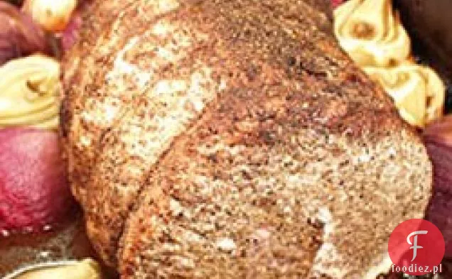 Pieczona wieprzowina, koper włoski i cebula