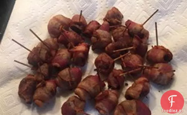 Kasztany wodne zawinięte w boczek
