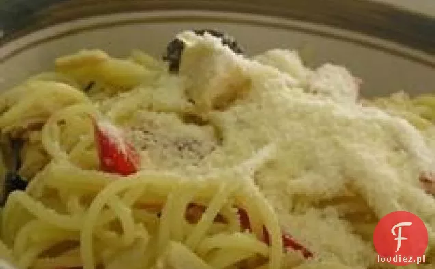 Angel Hair makaron z papryką i kurczakiem
