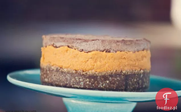 Tort trójwarstwowy (surowy, bezglutenowy, wegański, sojowy, niskosłodzony)