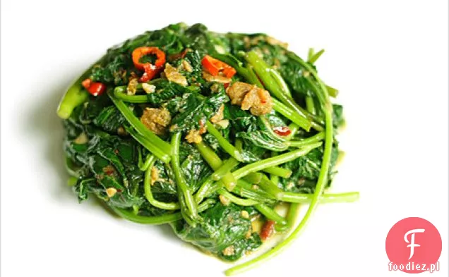 Stir-fried Yam Leaf (bataty Leaf) z Belacan (shrimp Pa