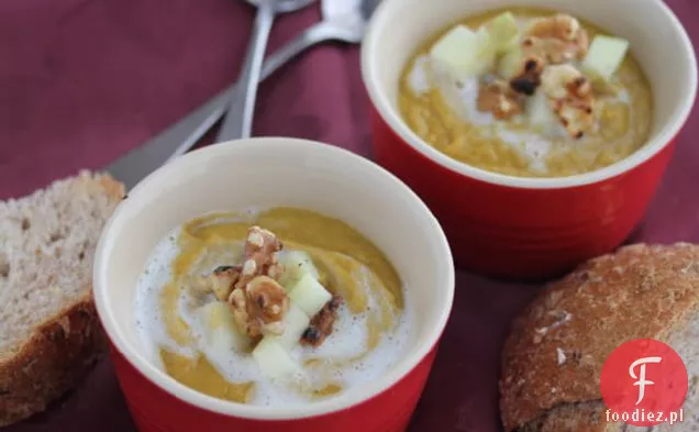 Przyprawiony wegetariańska zupa z soczewicy przepis {secret Recipe Club}