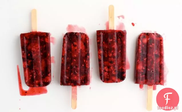 Berry + Mint Ice Pops