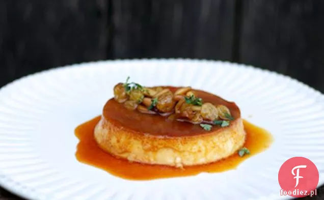 Crème Karmel Z Rozgniecionymi Sułtanatami, Orzeszkami Pinii I Tymiankiem